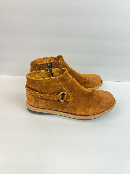 Born Shoes - Born Women's Toya Distressed Suede Ankle Boot Brown Size US 7.5 Euro 38.5